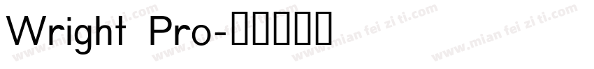 Wright Pro字体转换